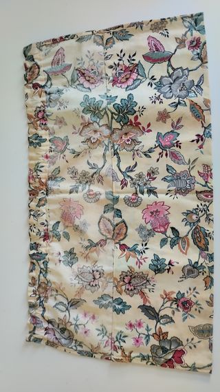 Cortinas(4) Cenefa Corta Algodón Floral