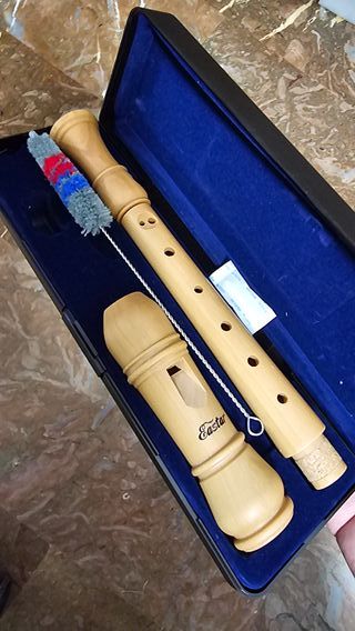 Flauta Dulce Soprano Eastar ERS-31BM de Arce con Estuche y Accesorios