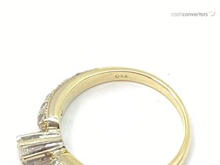 anillo oro 18k con piedra con diamante