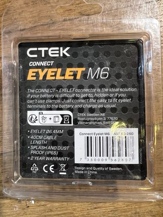 Cabo de Ligação CTEK Connect Eyelet M6 (Novo)