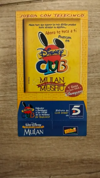 VHS Mulan Disney Clásicos Español