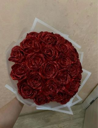 Precioso ramo de flores de tela