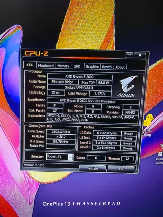 AMD Ryzen 5 2600 Procesador am4 + wraith prism