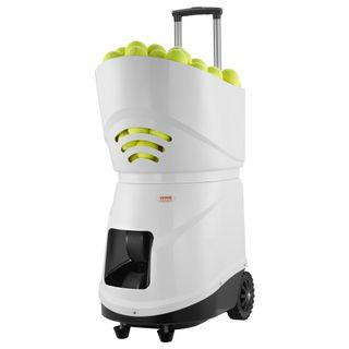 Máquina de Pelotas de Tenis, Lanzador Automático de Pelotas de Tenis Portátil, Lanzador de Práctica de Tenis de 150 Pelotas, 5 Motores con Múltiples Modos de Ejercicio, Más de 2 Horas de Juego, Ba...