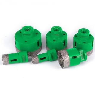 6PCS Juego de Sierras de Diamante, Juego de Sierras de Diamante 20/25/42/50/55/68MM Cortador de Sierra de Rosca M14 para Granito, Carborundo, Cerámica