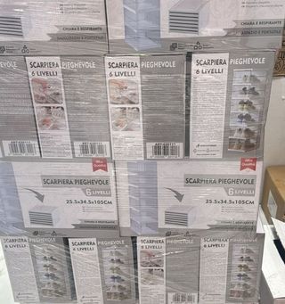 Scarpiera impilabile 6 cubi