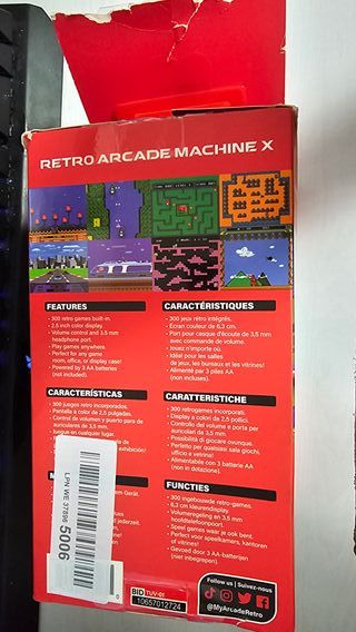 My Arcade Retro Arcade Machine X - Sistema de Juego Portátil con 300 Juegos