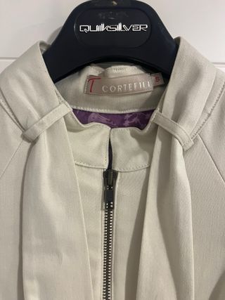 Giacchetta Cortefiel in pelle pesca taglia S