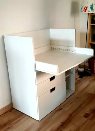 Mueble cambiador bebé con colchoneta