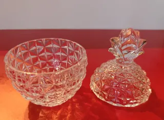 Nueva.Bombonera cristal D'Arques diseño Piña