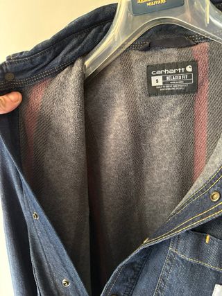 Giacca camicia jeans Carhartt uomo taglia S