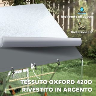 Gallinero para Gallinas de Exterior, 3X2X2 M 6 M² Recinto para 6-8 Gallinas en Acero Galvanizado, Jaula para Pollos con Techo Impermeable Anti-Uv Comedero Cerradura para Pequeños Animales Conejos ...