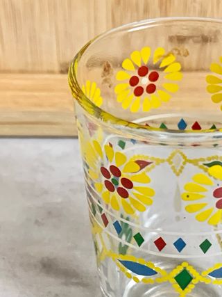 6 Vasos Té Vidrio Multicolor - Marruecos