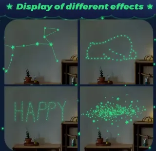 Pegatinas Luminiscentes Planetas y Estrellas.