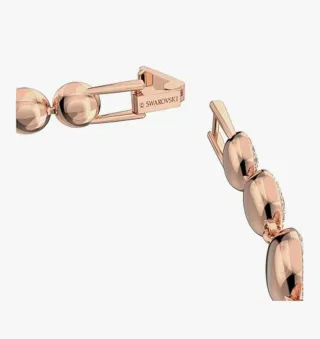 Pulsera Swarovski Baño Oro Rosa y Cristales