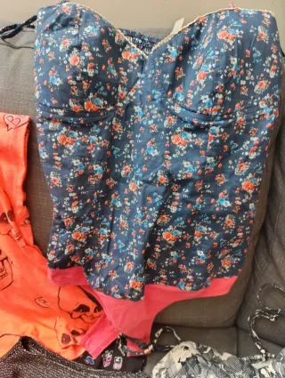 Lote seis camisetas y camisa vintage