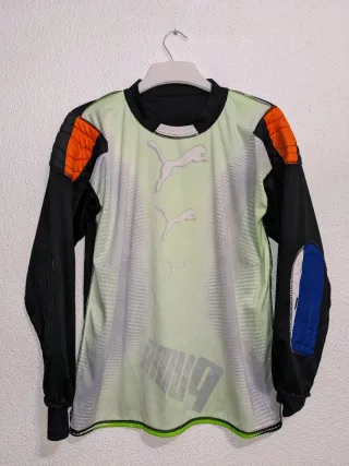 Camiseta Puma Manga Larga Verde y Negra