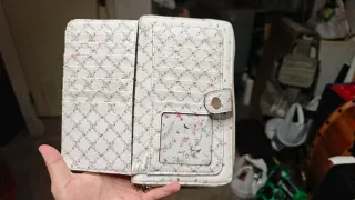 Cartera Parfois flores blanca