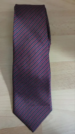 Corbata de seda Vintage Rayas