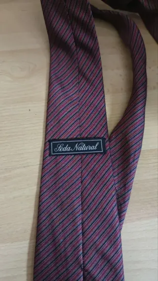 Corbata de seda Vintage Rayas