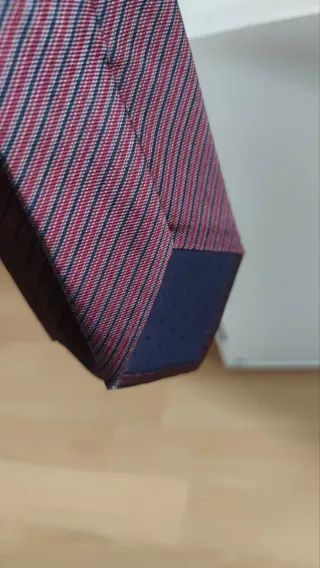 Corbata de seda Vintage Rayas
