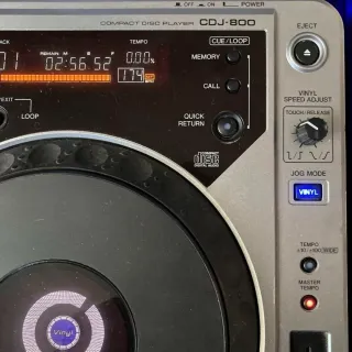 Pioneer CDJ-800MK2 Reproductor CD DJ Plata