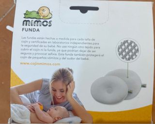 Cojín+funda Mimos para bebé.Previene plagiocefalia