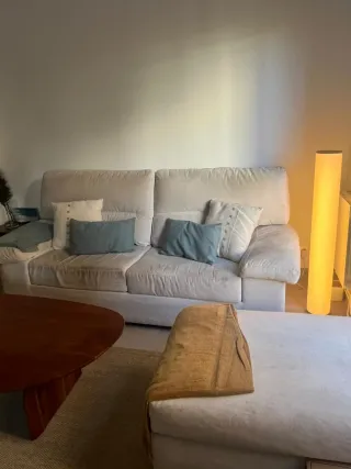 Sofá BANAK beige + Puf a juego
