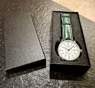 Orologio Liv Morris Automatico Nuovo Verde Argento