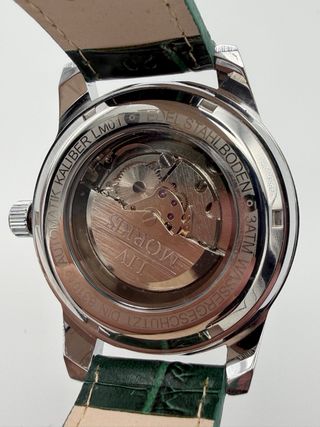 Orologio Liv Morris Automatico Nuovo Verde Argento