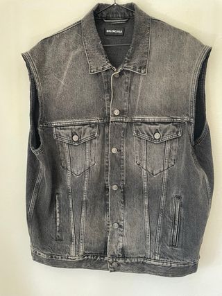 Balenciaga Twinset Hoodie Giacca Denim