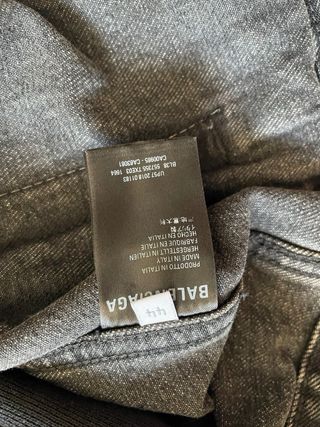 Balenciaga Twinset Hoodie Giacca Denim