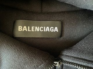 Balenciaga Twinset Hoodie Giacca Denim