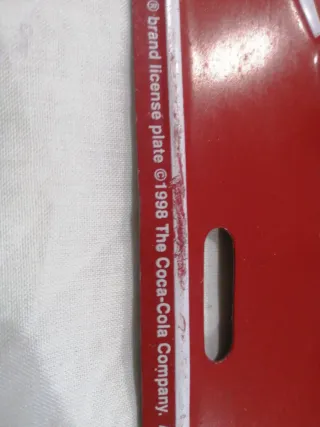 Chapa Coca-Cola licencia 1988