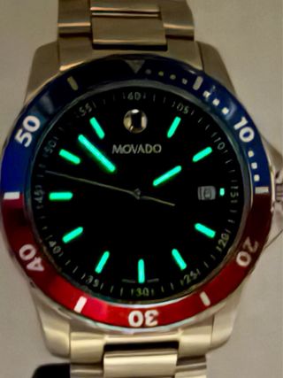 Movado Serie 800 Pepsi Full Set Nuovo