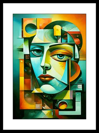 Quadri Decorativi Cubisti Multicolore