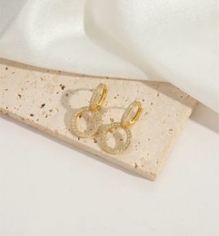 Pendientes Aro Bañados en Oro 18K