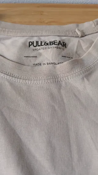 Camiseta Pull&Bear, Algodón, Talla L