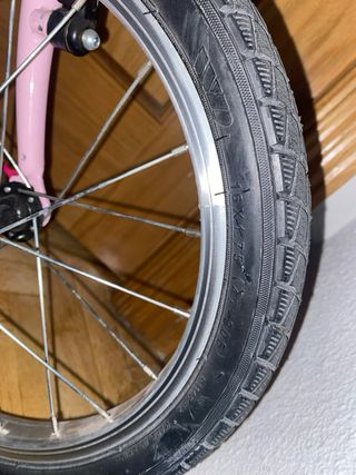 Bicicleta infantil 16 pulgadas rosa