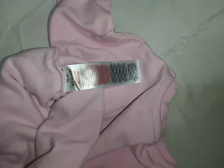 Sudadera bebé rosa con bolsillo