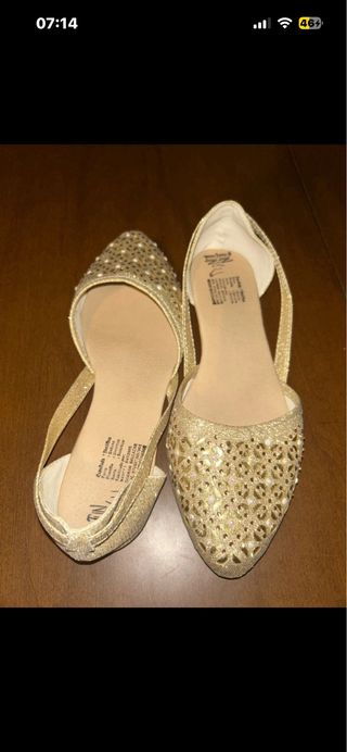 Scarpe donna eleganti oro n.36