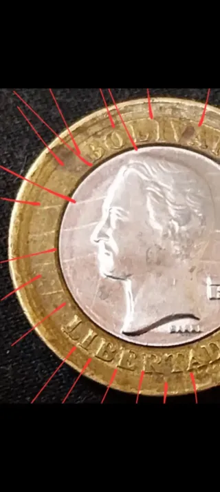 1 Bolívar 2012 Errores Moneda Venezuela