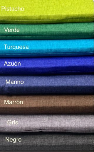 Cojín para tumbona a rayas azules y blancas