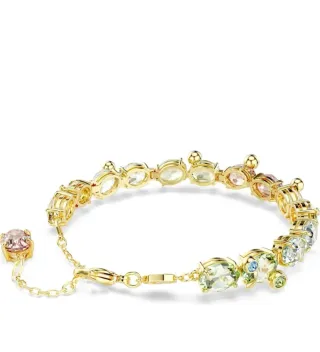 Pulsera Swarovski Oro Rosa y Verde
