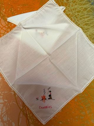 4 Fazzoletti Cotone Ricamati