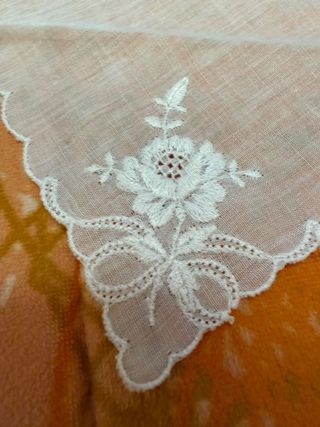 4 Fazzoletti Cotone Ricamati