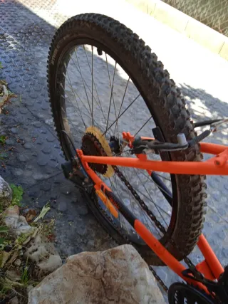 Bicicleta Montaña Btwin Rockrider 500 Naranja