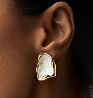 Pendientes Geométricos Baño Oro