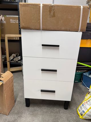 Mueble baño 50cm con lavabo cerámica