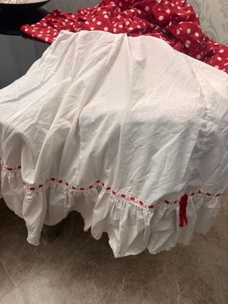 Traje Flamenca Modista Rojo Lunares